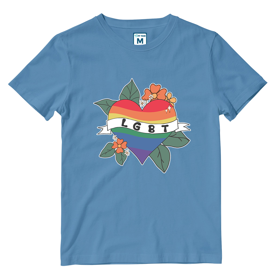 Cotton Shirt: LGBT Heart