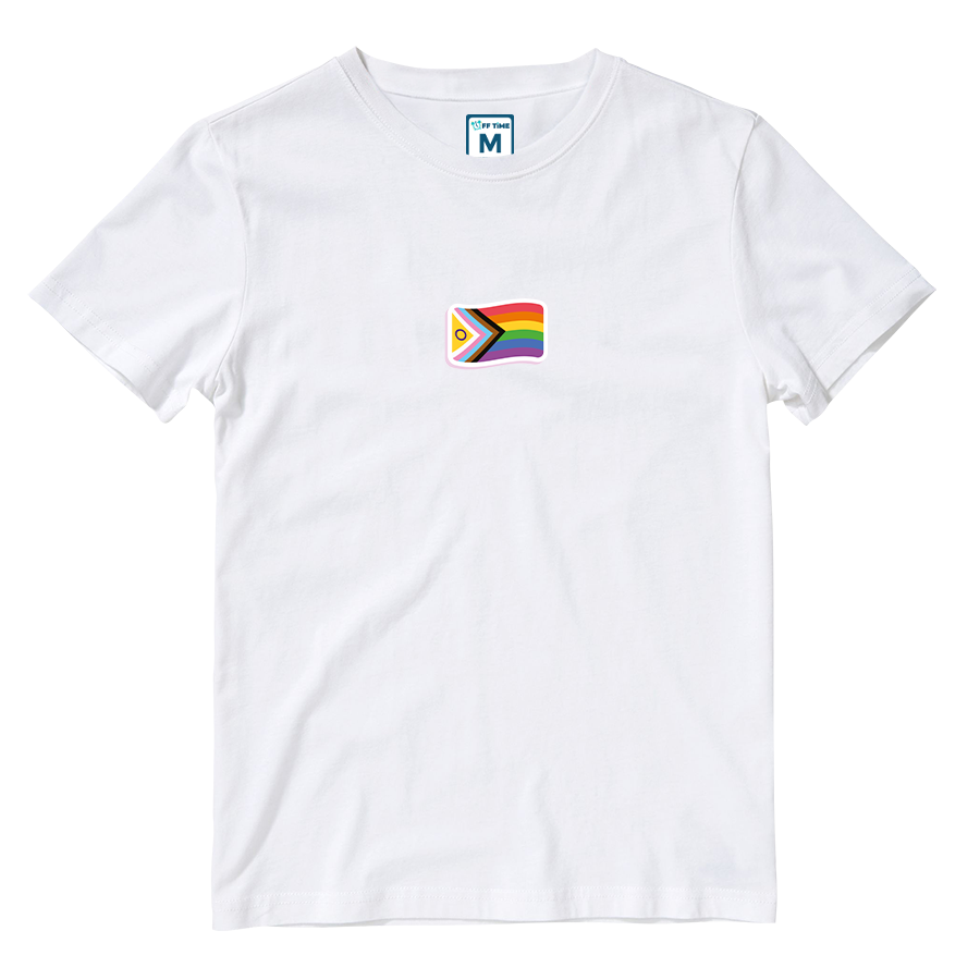 Cotton Shirt: LGBTQAI+ Flag