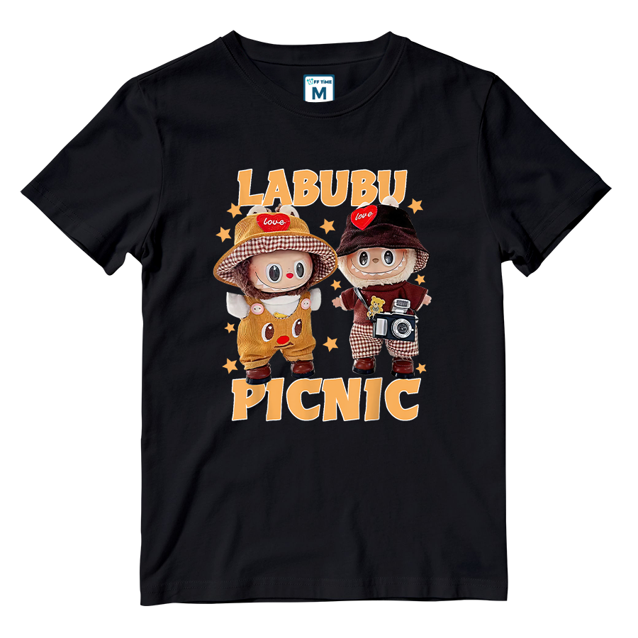 Cotton Shirt: Labubu Picnic