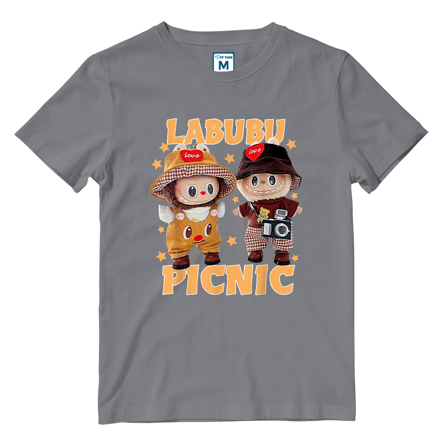 Cotton Shirt: Labubu Picnic