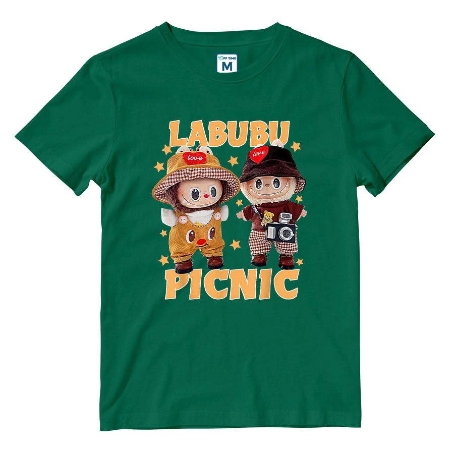 Cotton Shirt: Labubu Picnic