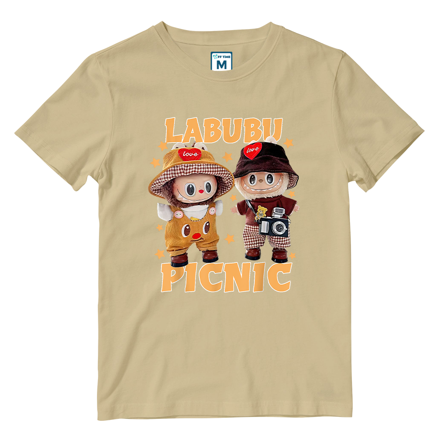 Cotton Shirt: Labubu Picnic