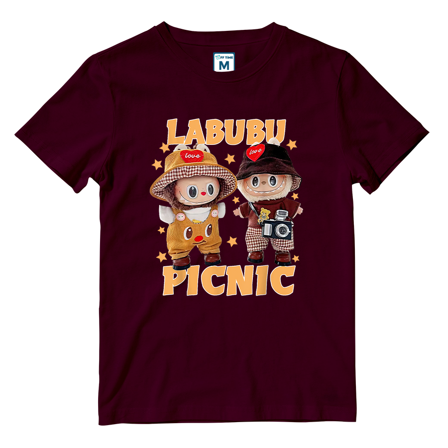 Cotton Shirt: Labubu Picnic