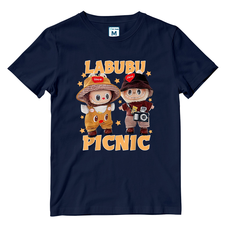 Cotton Shirt: Labubu Picnic