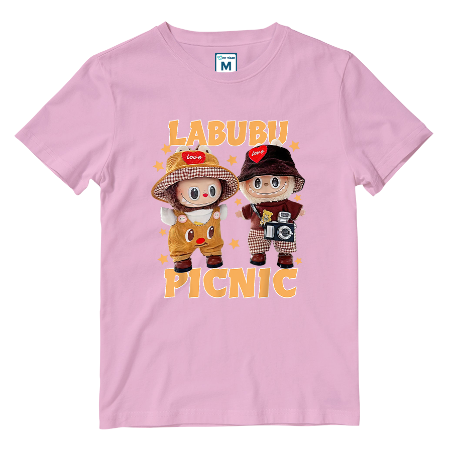 Cotton Shirt: Labubu Picnic