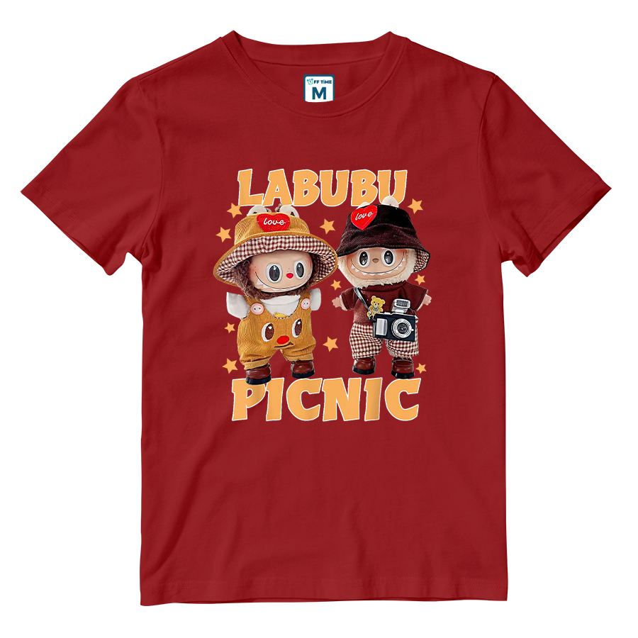 Cotton Shirt: Labubu Picnic