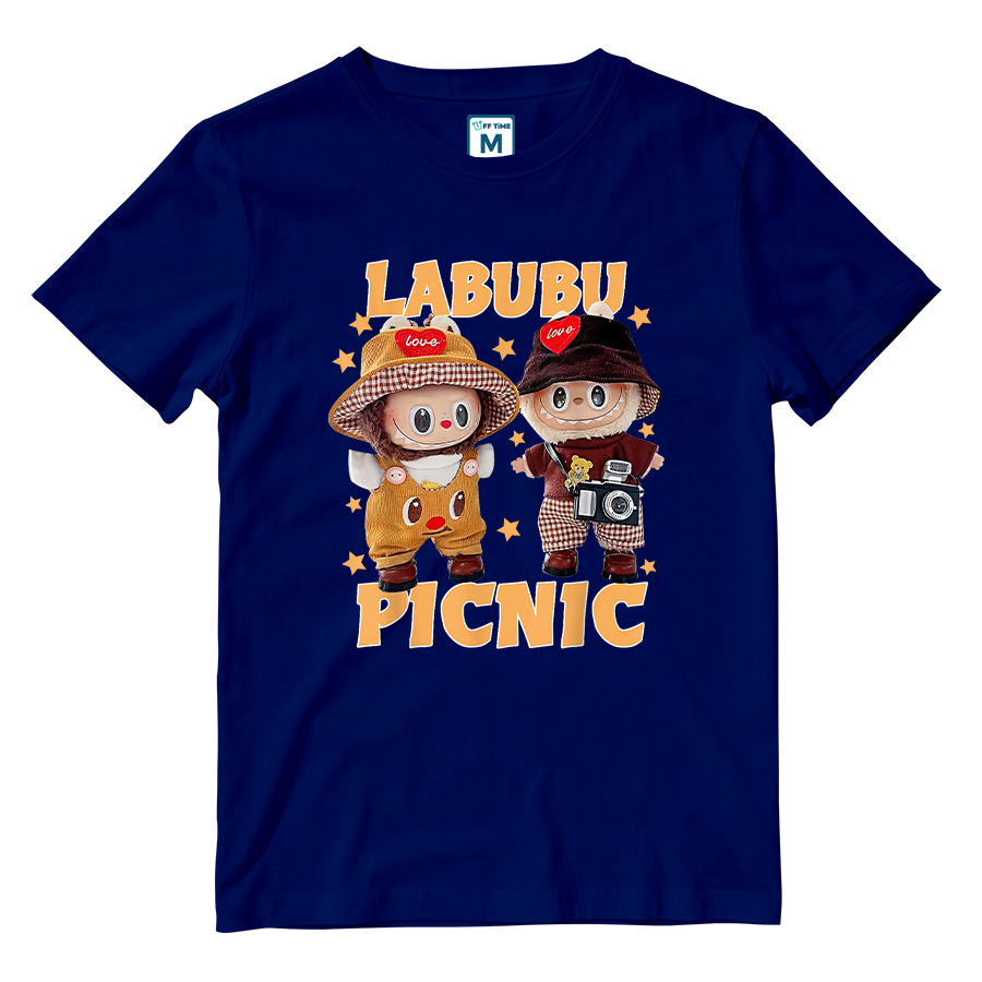 Cotton Shirt: Labubu Picnic