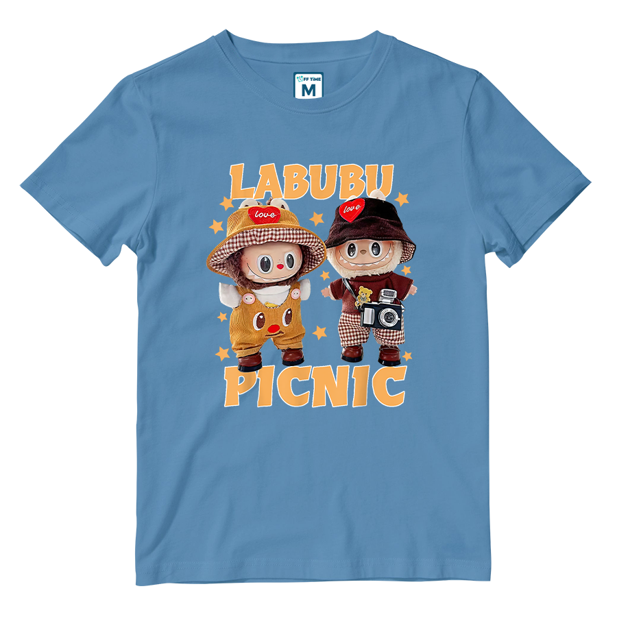 Cotton Shirt: Labubu Picnic