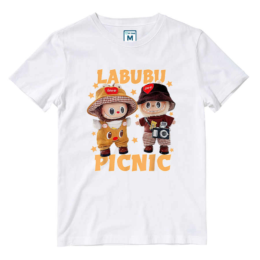 Cotton Shirt: Labubu Picnic