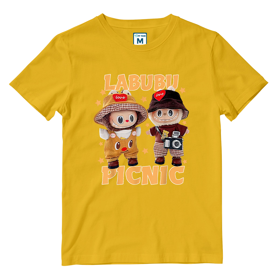 Cotton Shirt: Labubu Picnic