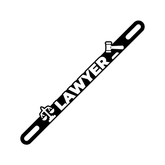 Car Plate Badge: Lawyer