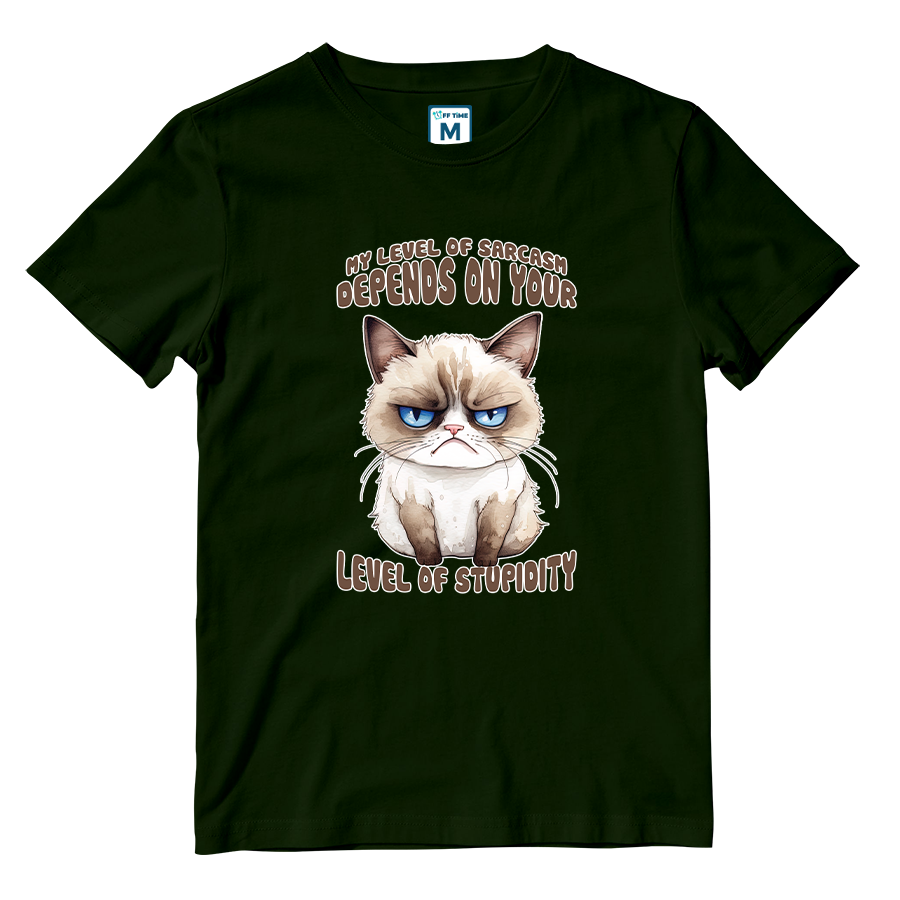 Cotton Shirt: Level Sarcasm