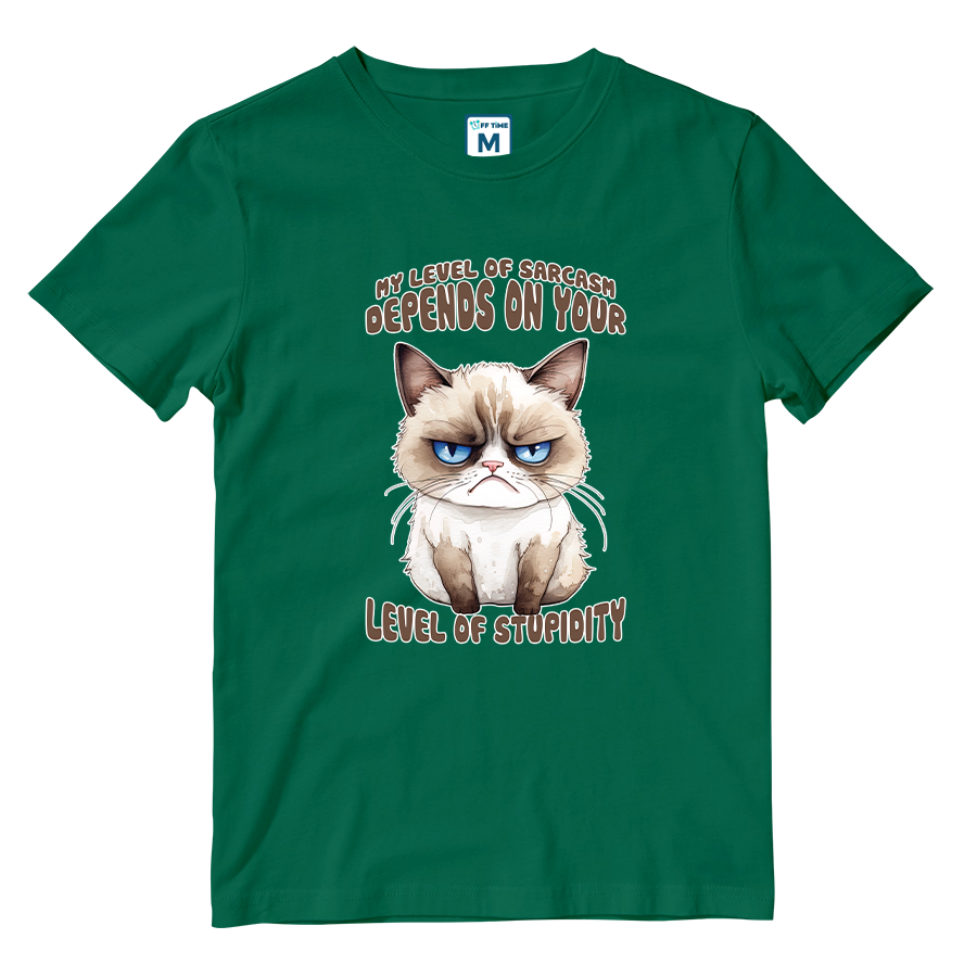Cotton Shirt: Level Sarcasm