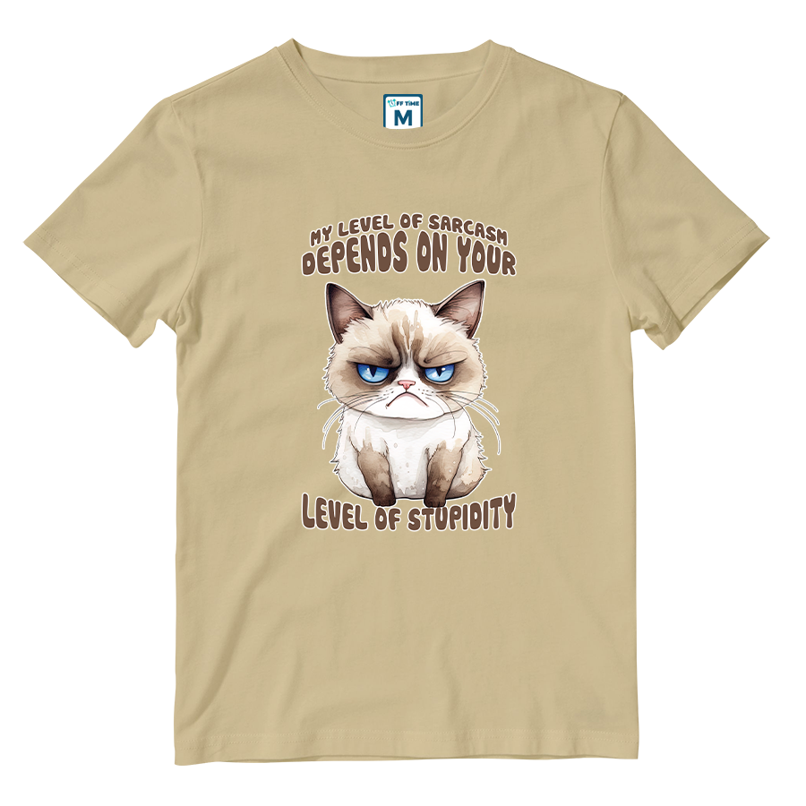 Cotton Shirt: Level Sarcasm