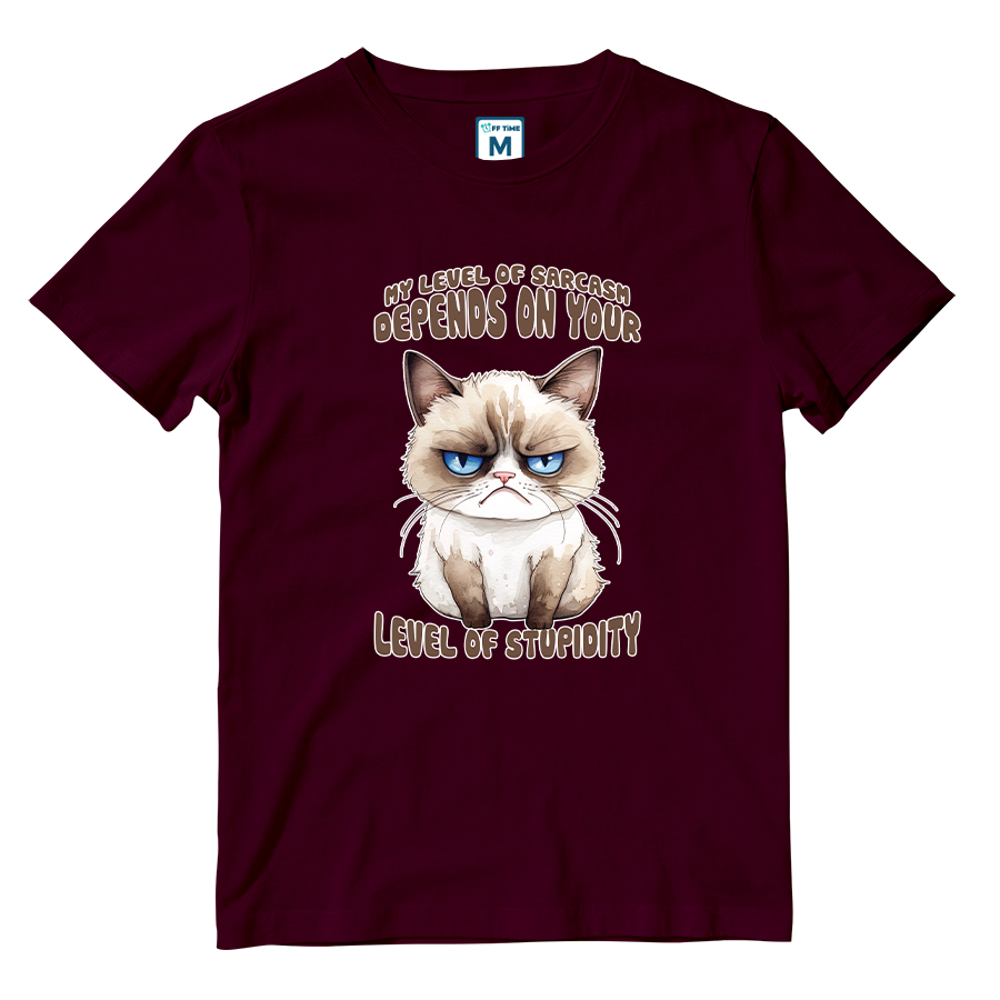Cotton Shirt: Level Sarcasm