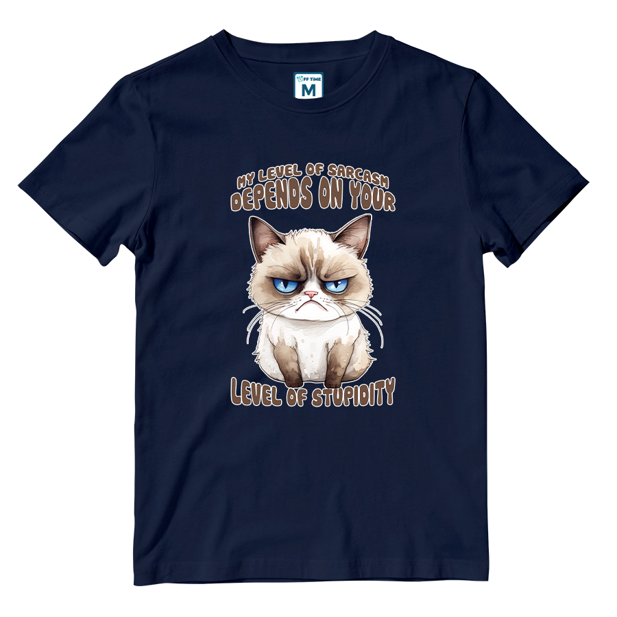 Cotton Shirt: Level Sarcasm