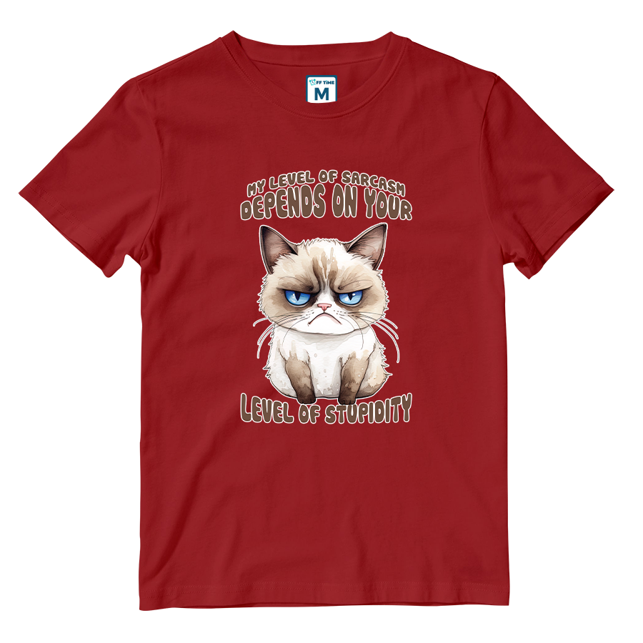 Cotton Shirt: Level Sarcasm
