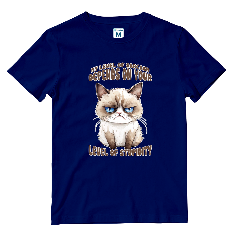 Cotton Shirt: Level Sarcasm
