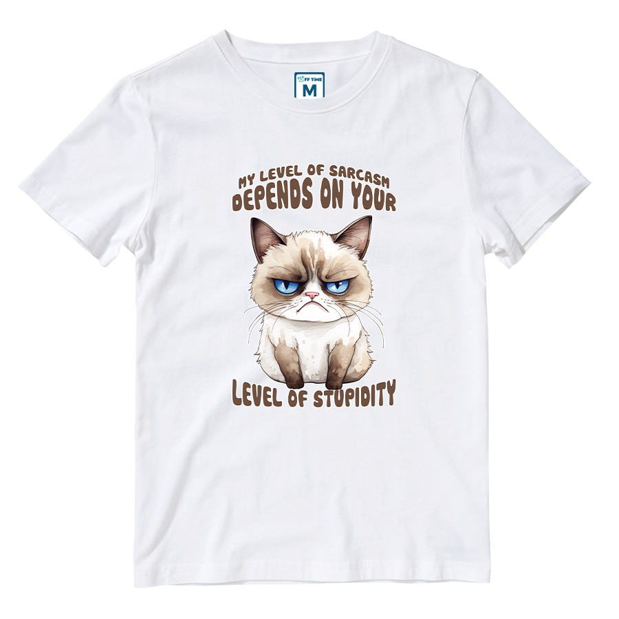 Cotton Shirt: Level Sarcasm