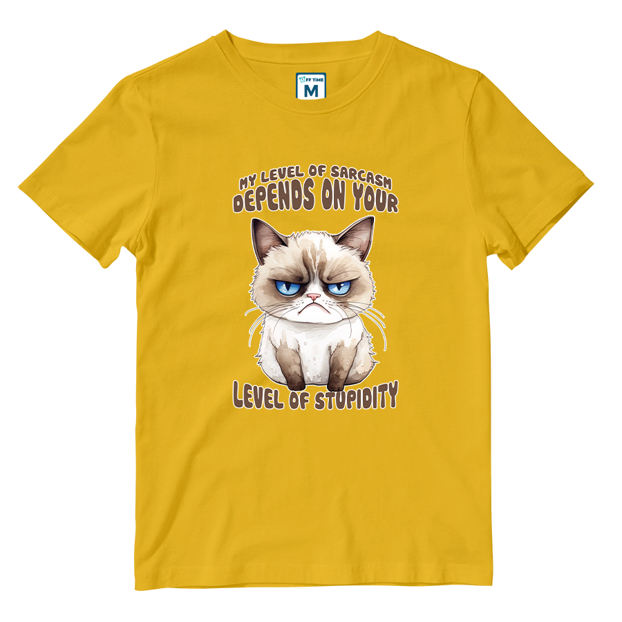 Cotton Shirt: Level Sarcasm