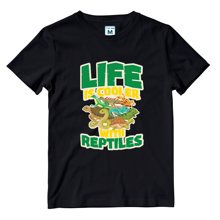 Cotton Shirt: Life Is Cooler With Reptiles