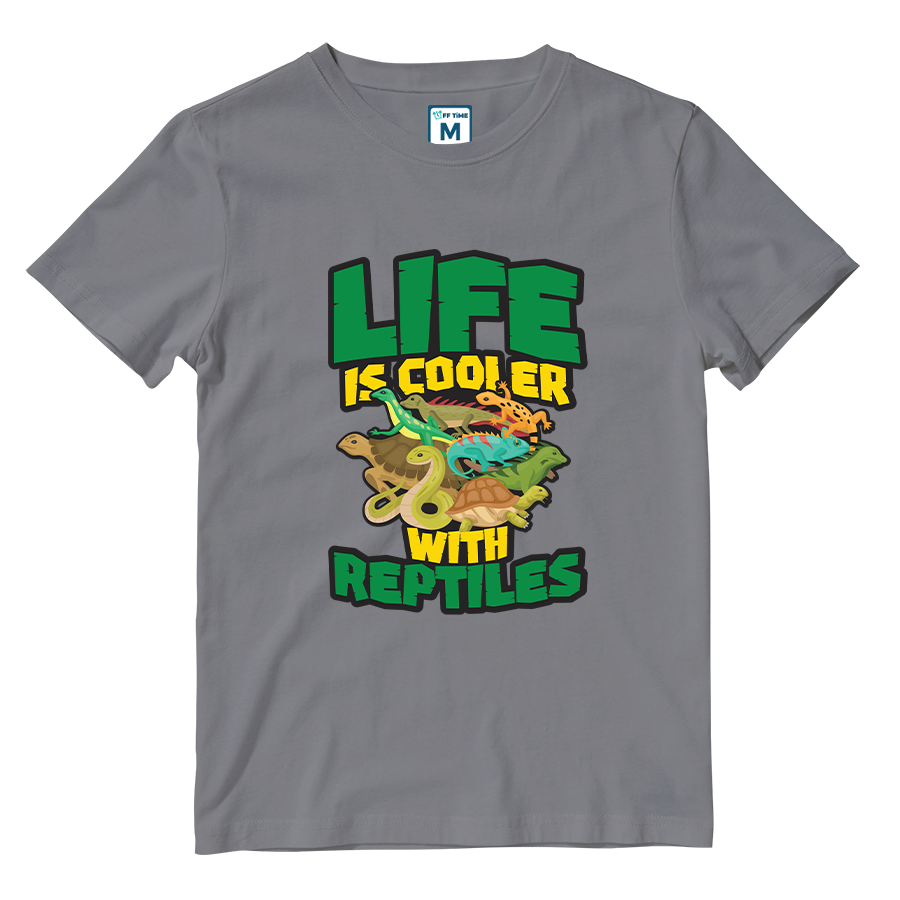 Cotton Shirt: Life Is Cooler With Reptiles