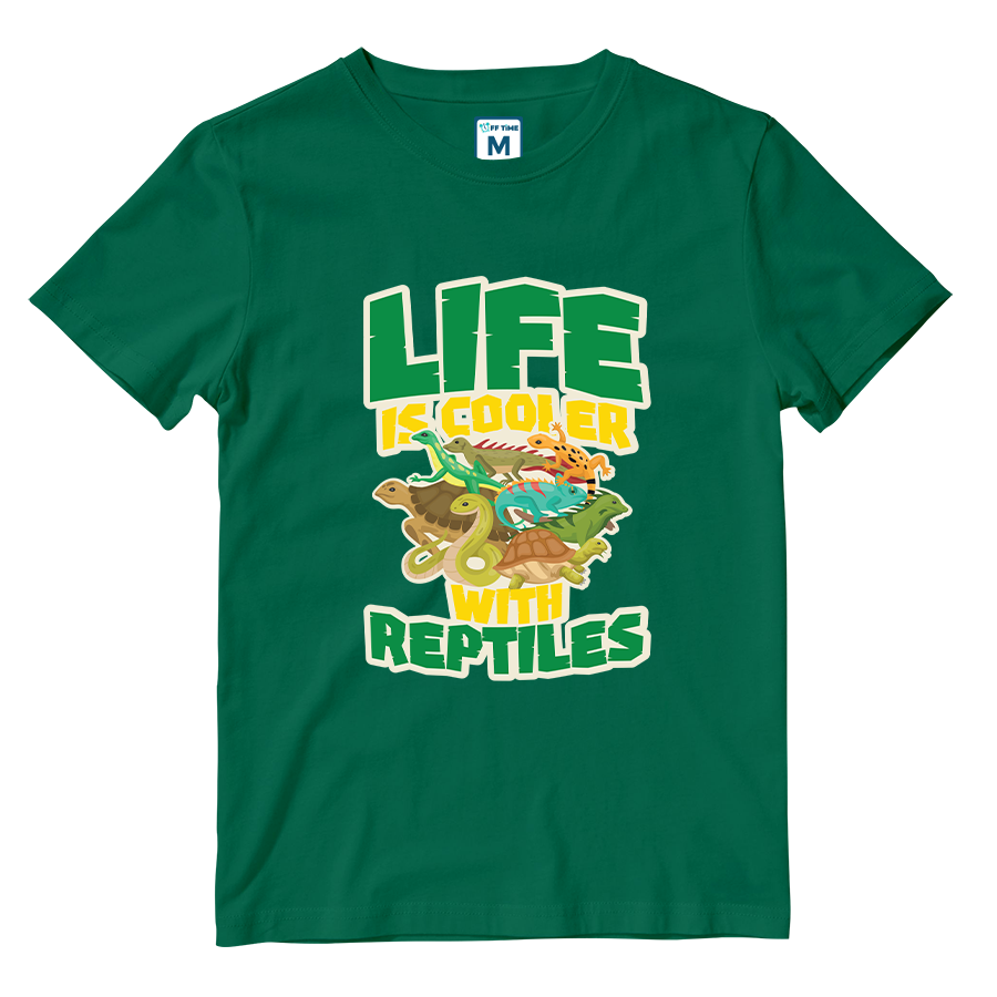 Cotton Shirt: Life Is Cooler With Reptiles