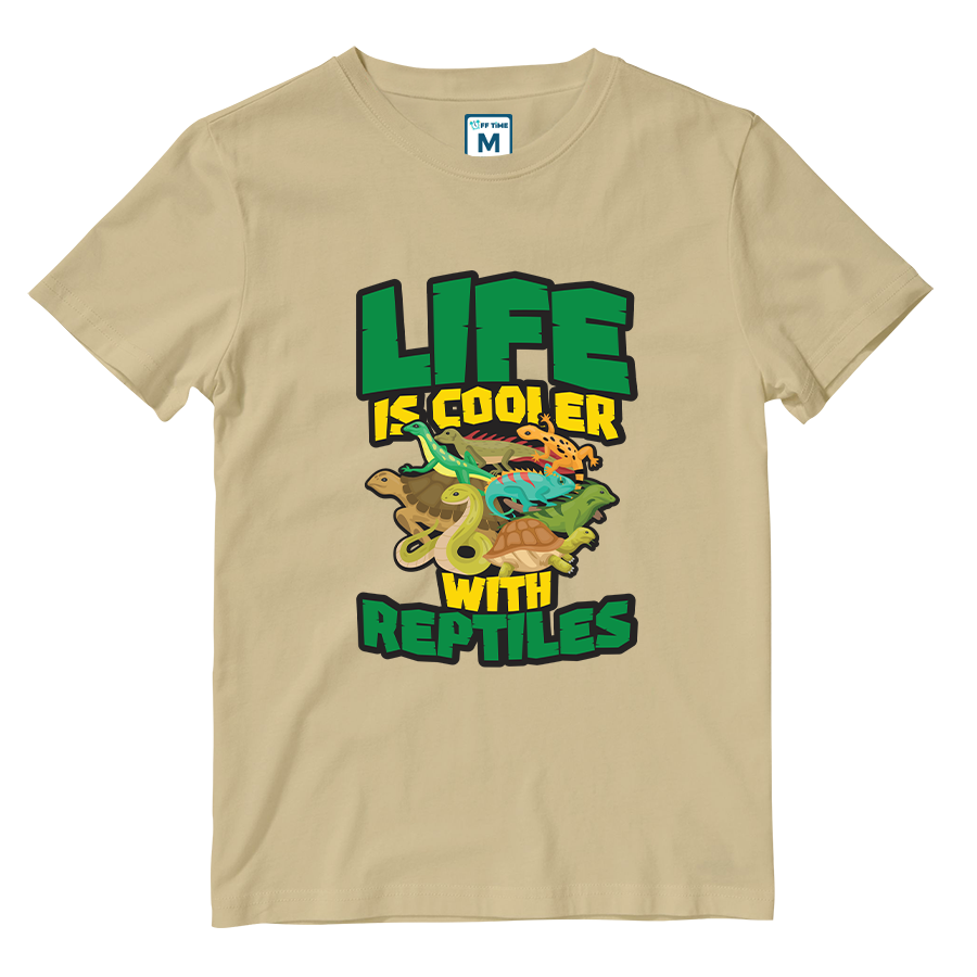 Cotton Shirt: Life Is Cooler With Reptiles