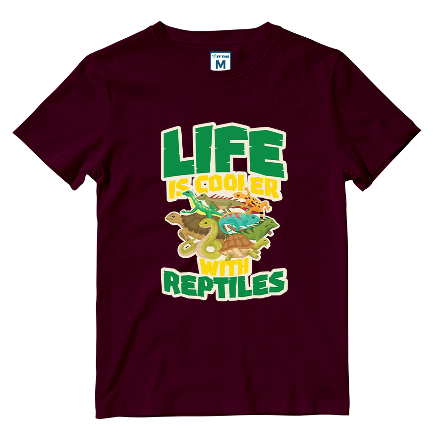 Cotton Shirt: Life Is Cooler With Reptiles