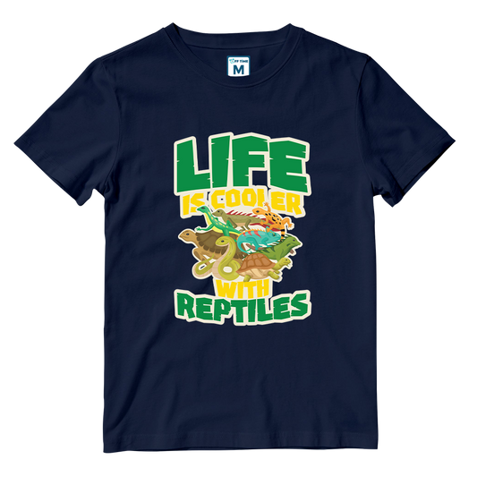 Cotton Shirt: Life Is Cooler With Reptiles