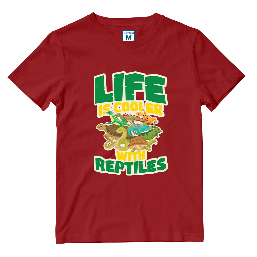 Cotton Shirt: Life Is Cooler With Reptiles