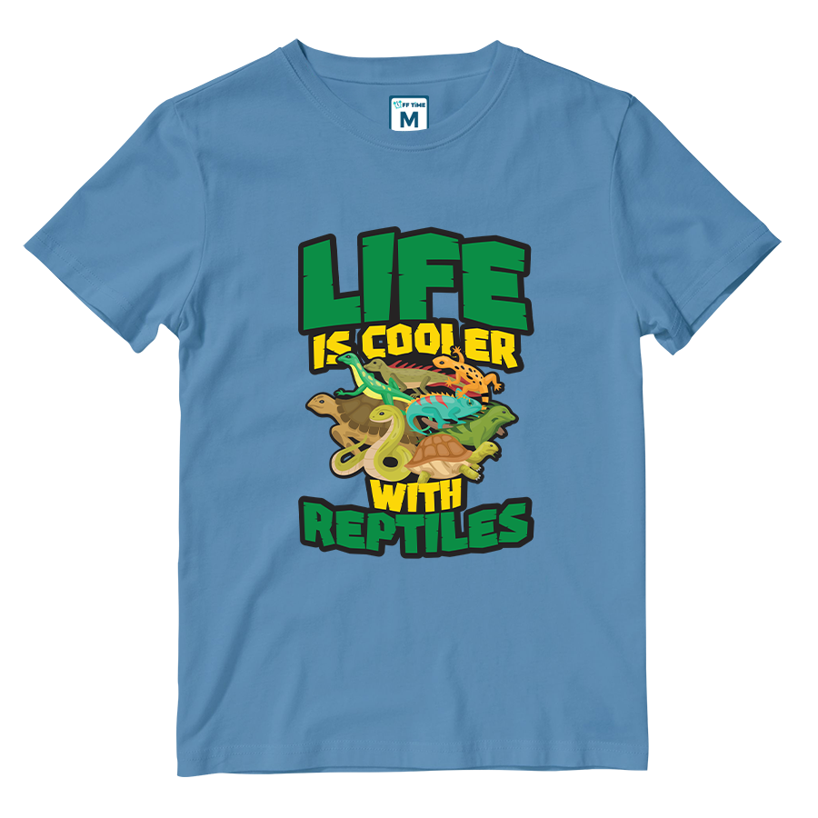 Cotton Shirt: Life Is Cooler With Reptiles