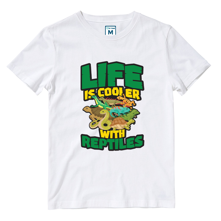 Cotton Shirt: Life Is Cooler With Reptiles