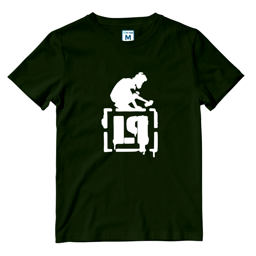 Cotton Shirt: Linkin Park Spray Painting