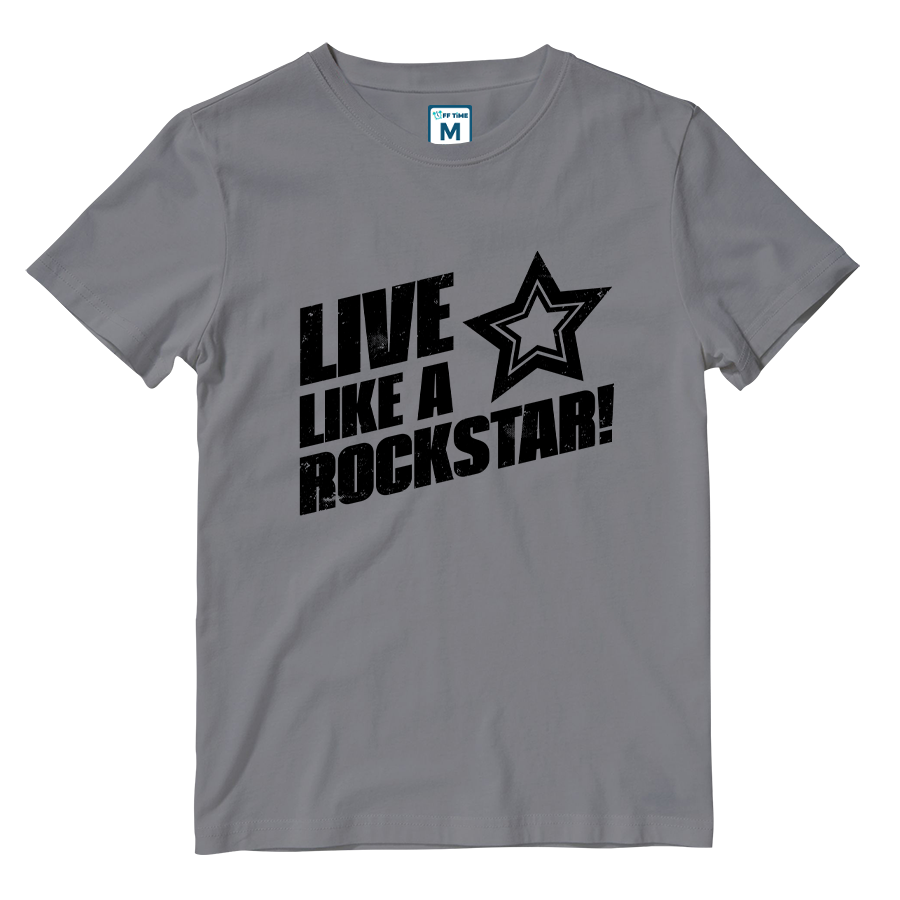 Cotton Shirt: Live Like A Rockstar