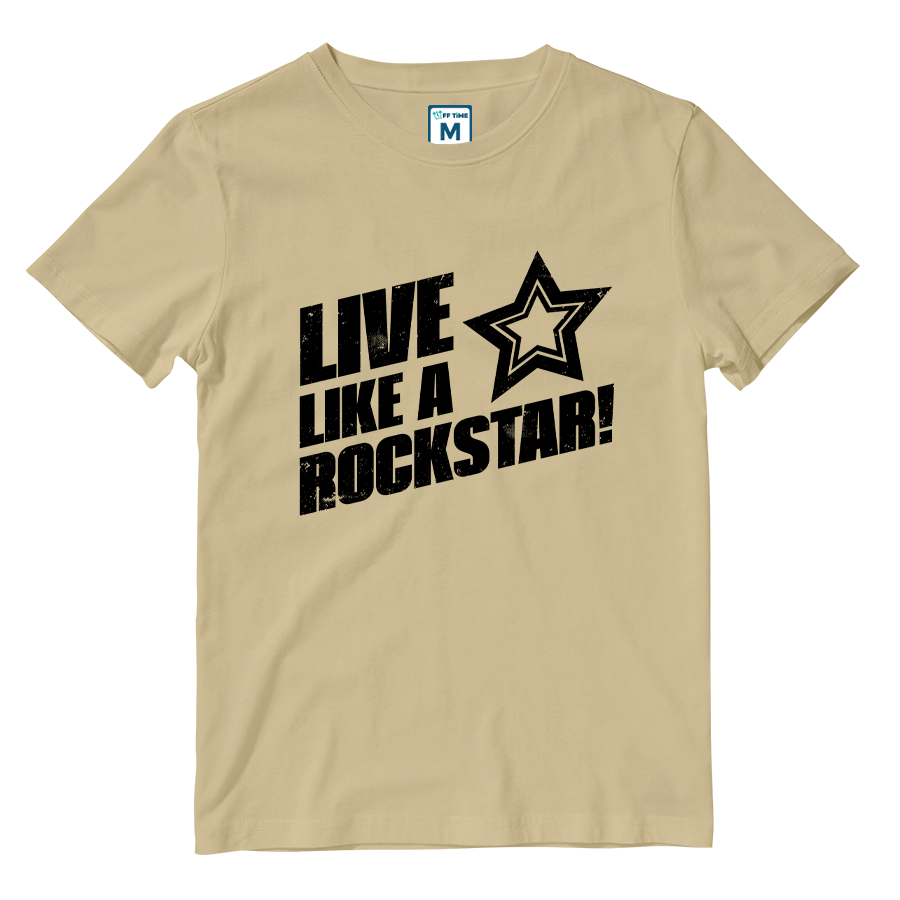 Cotton Shirt: Live Like A Rockstar