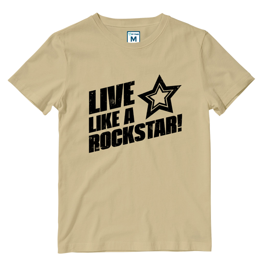 Cotton Shirt: Live Like A Rockstar
