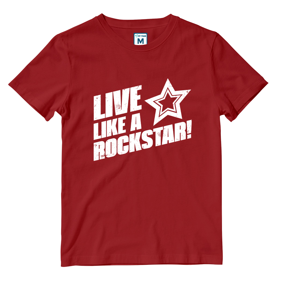 Cotton Shirt: Live Like A Rockstar
