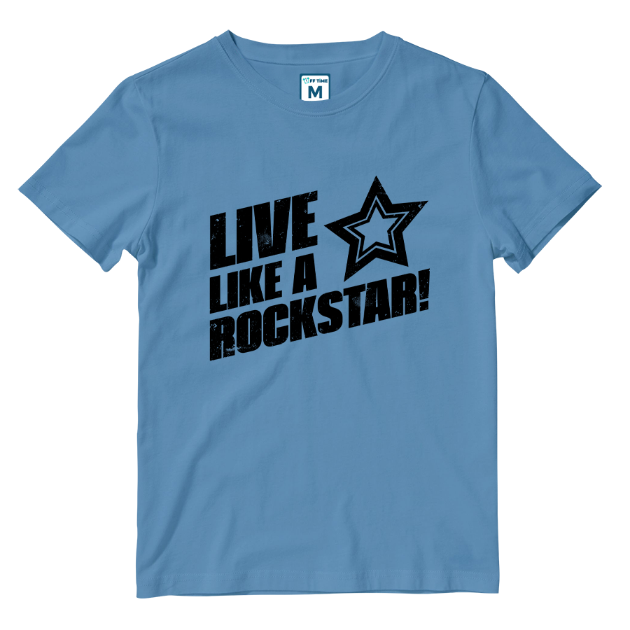 Cotton Shirt: Live Like A Rockstar