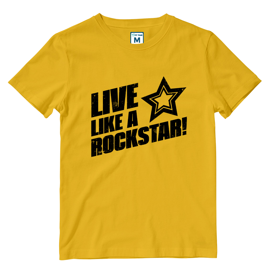 Cotton Shirt: Live Like A Rockstar