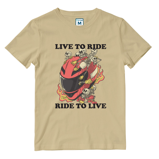 Cotton Shirt: Live to Ride
