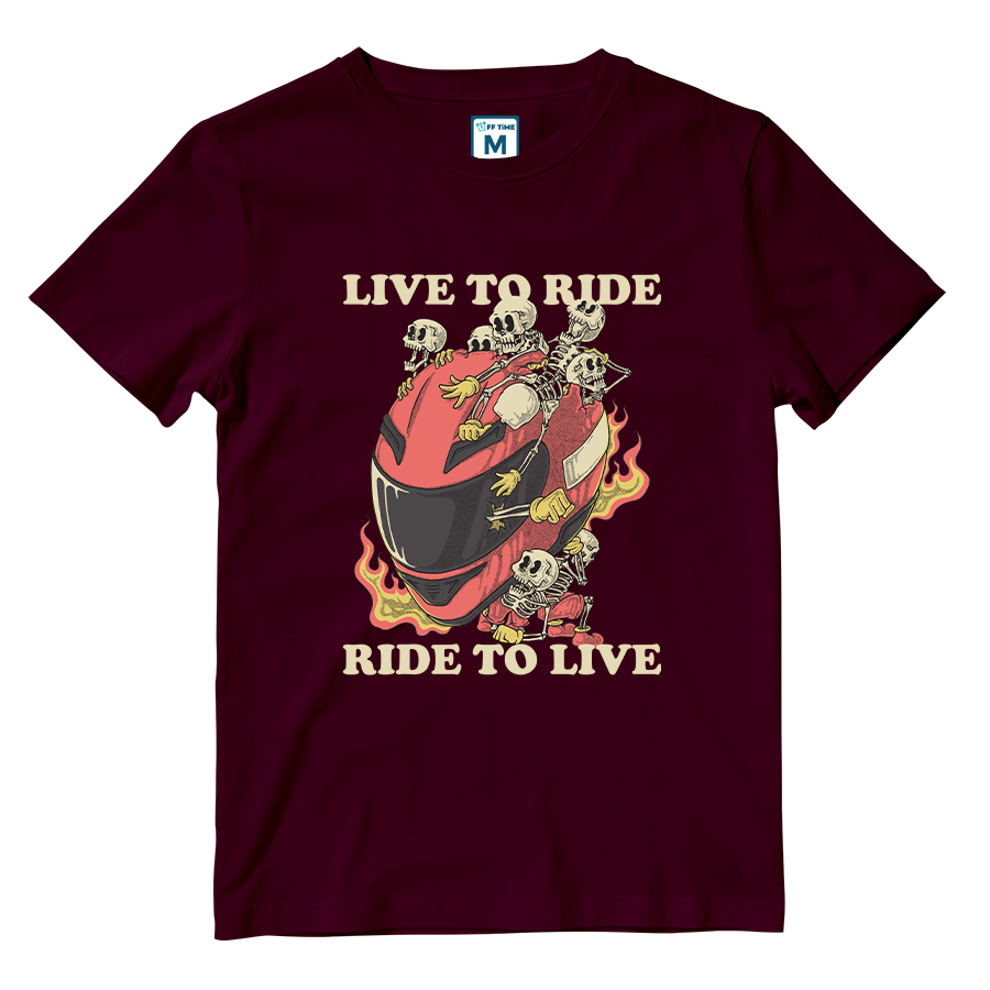 Cotton Shirt: Live to Ride