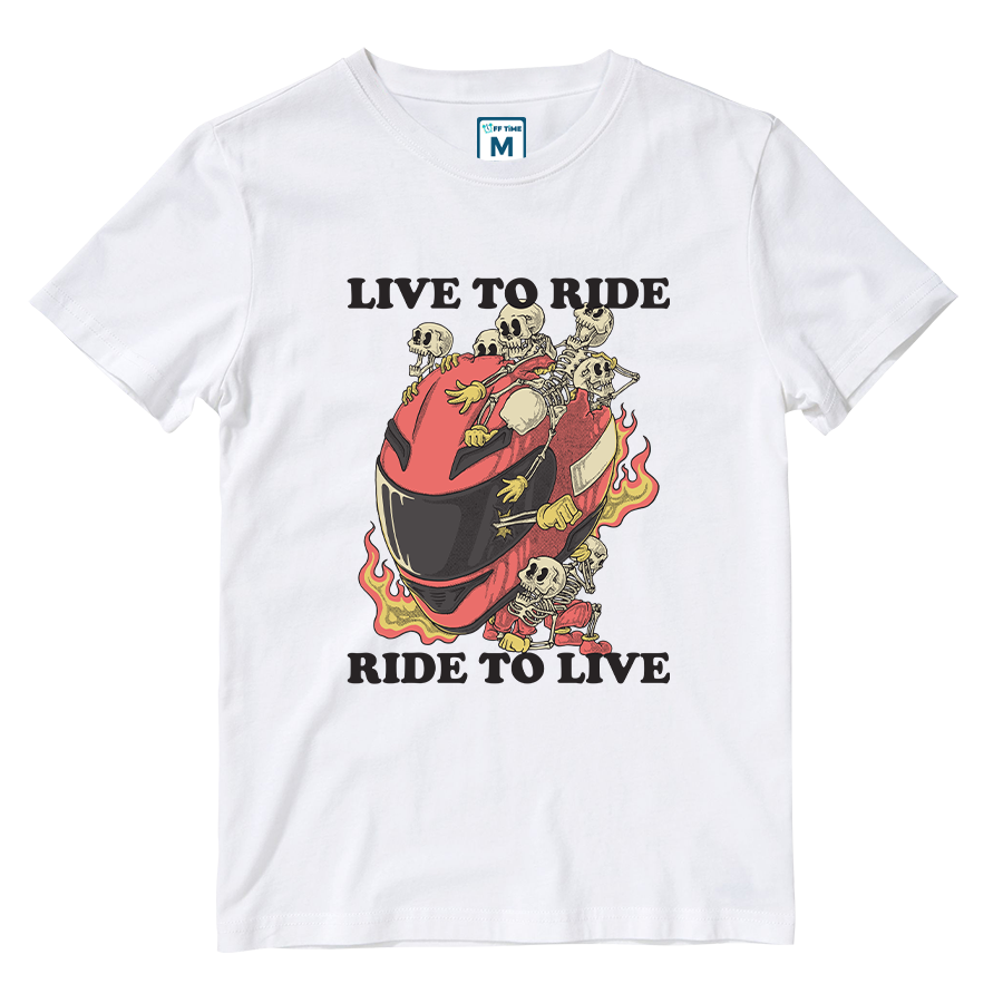 Cotton Shirt: Live to Ride