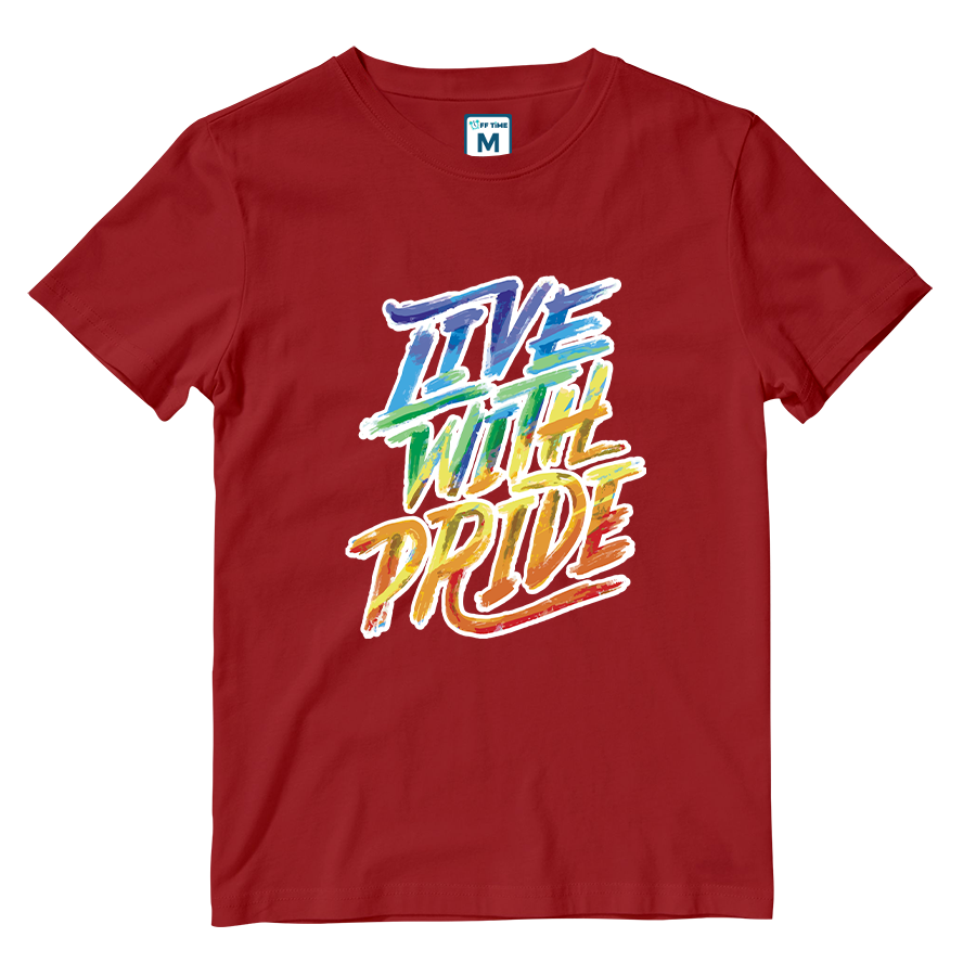 Cotton Shirt:  Brush Strokes Pride