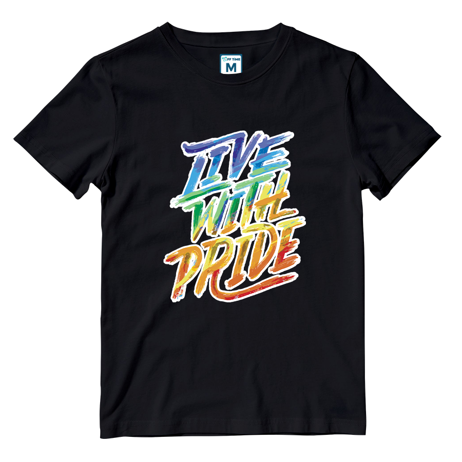 Cotton Shirt:  Brush Strokes Pride