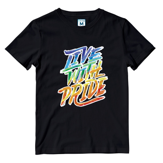 Cotton Shirt:  Brush Strokes Pride