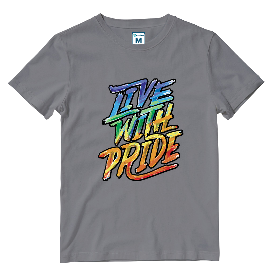 Cotton Shirt:  Brush Strokes Pride