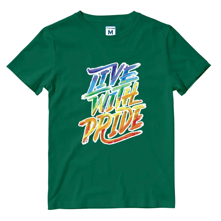 Cotton Shirt:  Brush Strokes Pride