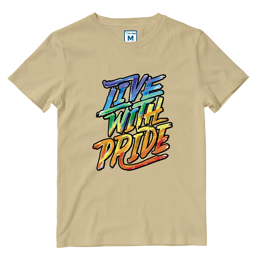 Cotton Shirt:  Brush Strokes Pride