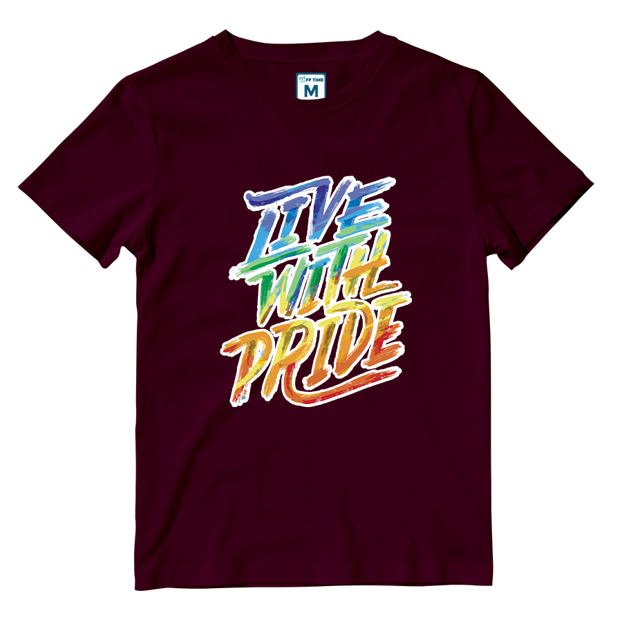 Cotton Shirt:  Brush Strokes Pride